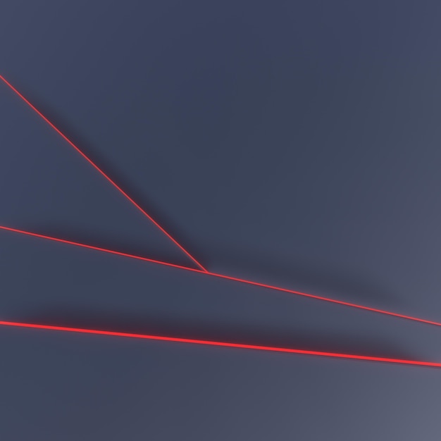 Dark background with red neon lines