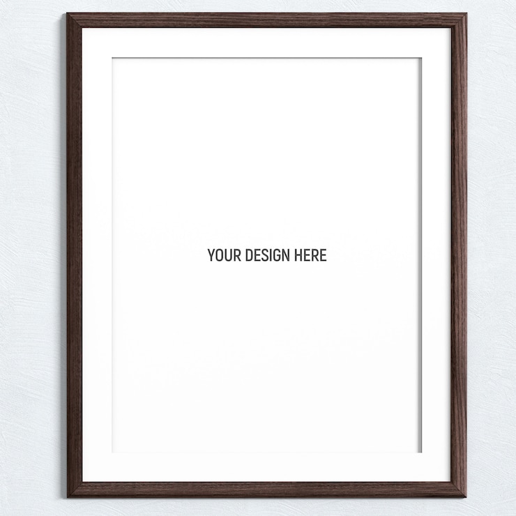 PSD dark wood 2 frame mockup 