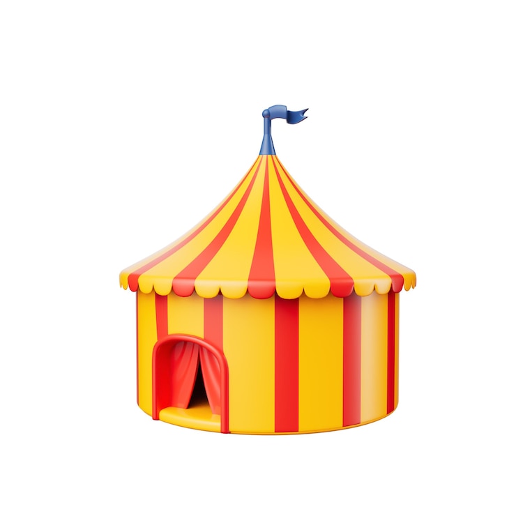 PSD darstellung des zirkus 3d-packs