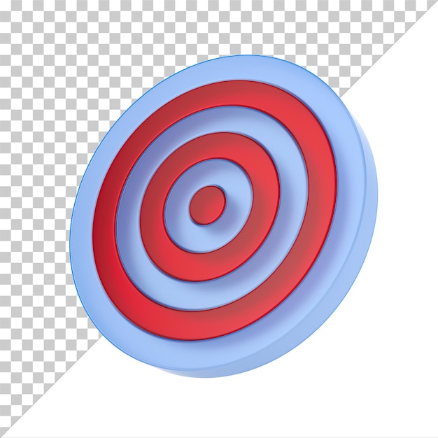 Dart on white background Isolated 3D illustration