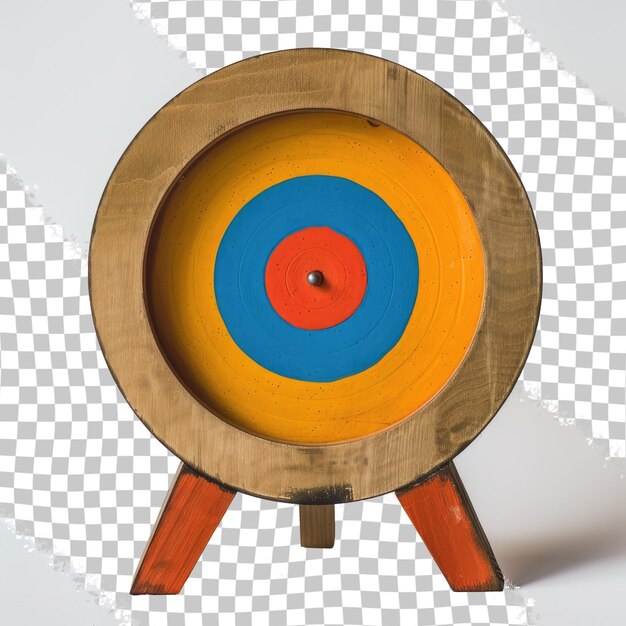 PSD un dartboard con una flecha azul y roja en él