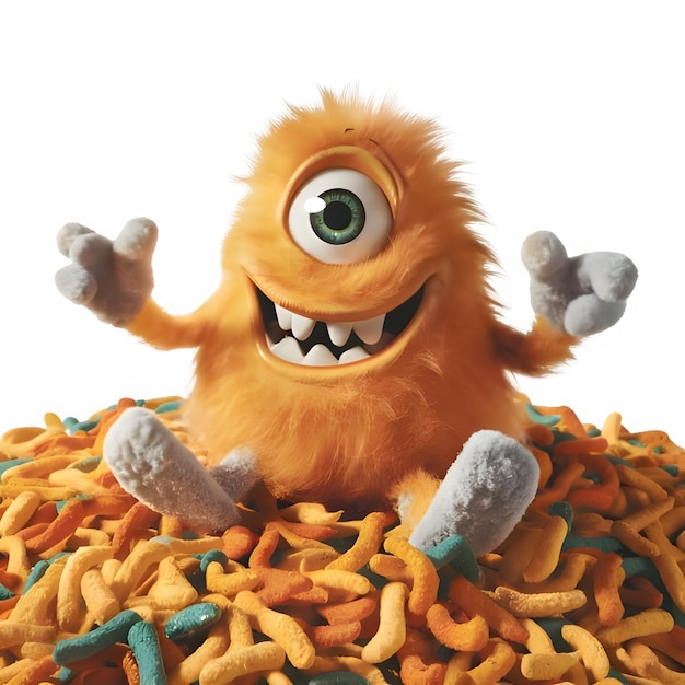 PSD das 3d-cheetos-monster