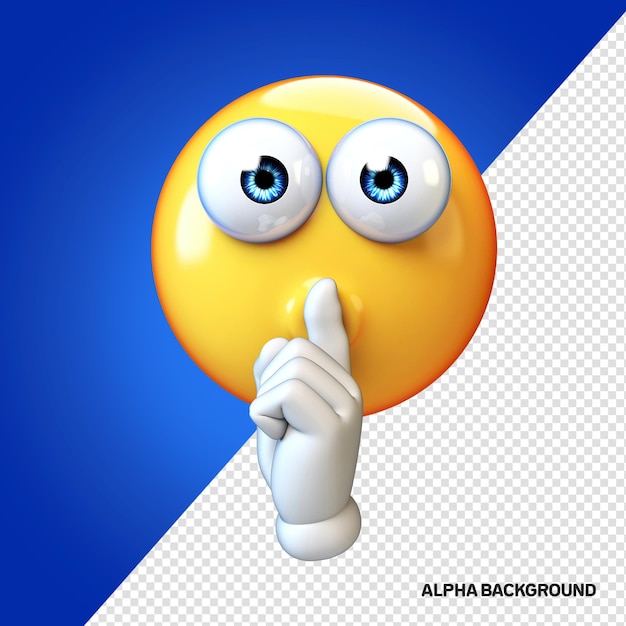 PSD das 3d-emoji-gesichts-symbol ist lustig.