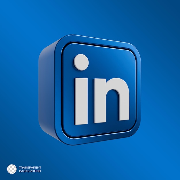 Das 3D-Logo von Linkedin