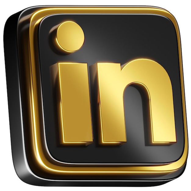 PSD das 3d social media gold pack von linkedin