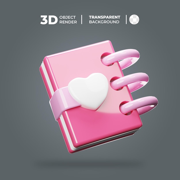 PSD das 3d-valentine-buch.