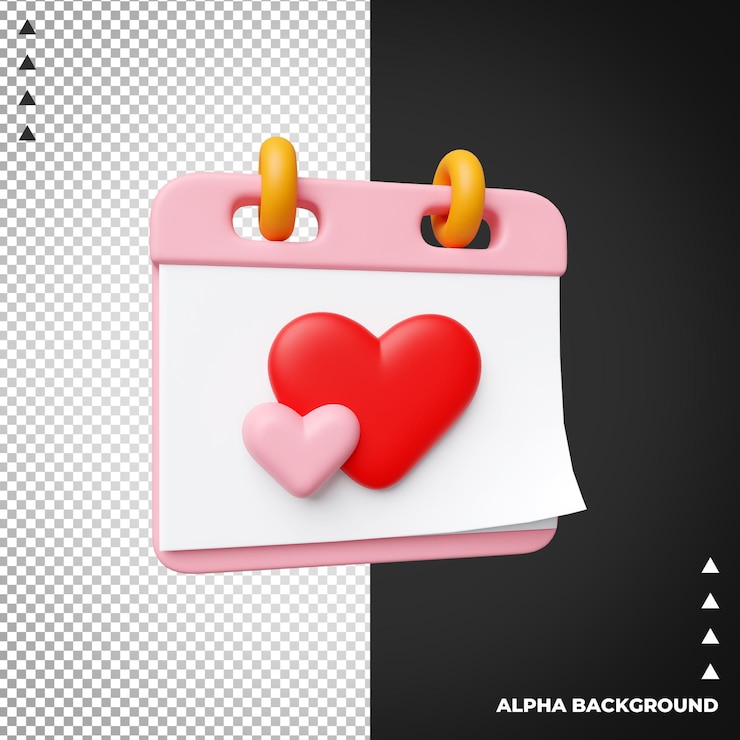 PSD das 3d-valentines-symbol