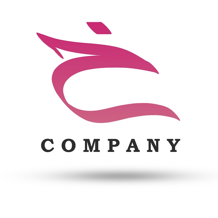 PSD das arabische kalligraphie-logo der pink wave company