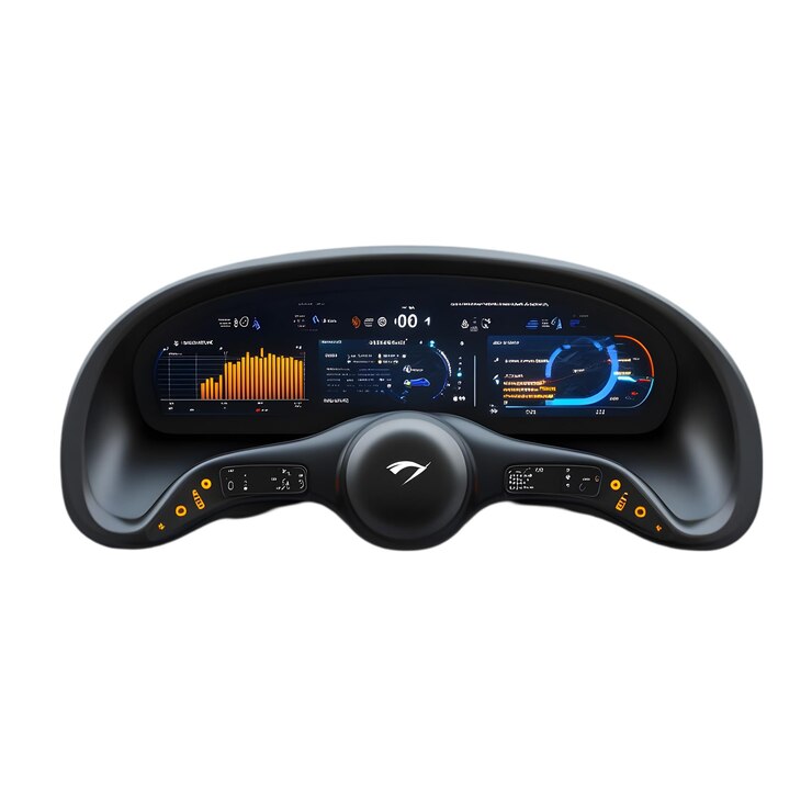 PSD das futuristische auto-dashboard