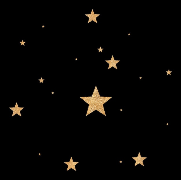 Das goldene Glitzerkonstellation