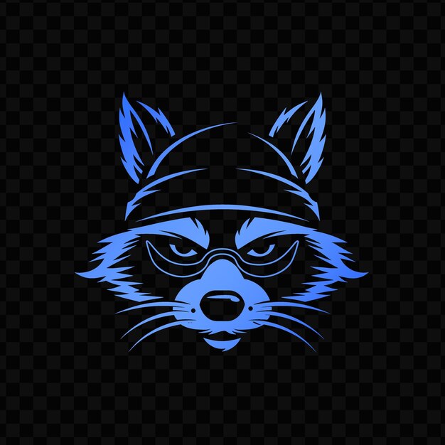 PSD das logo für den fuchs in einem hut