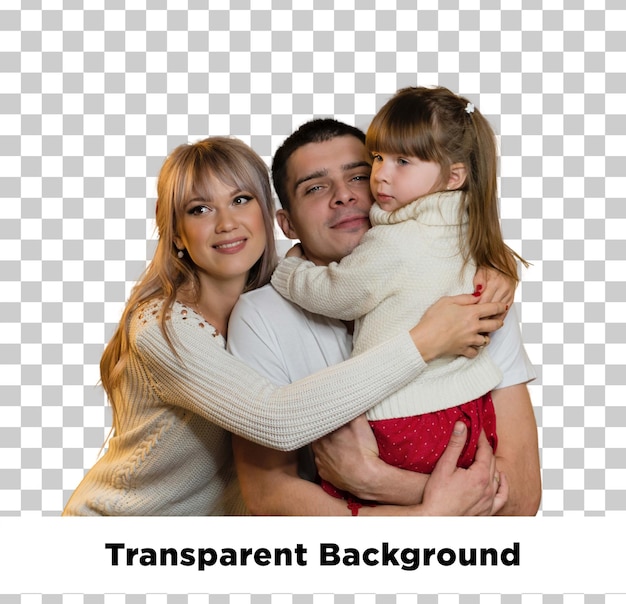 Das Porträt einer glücklichen Familie