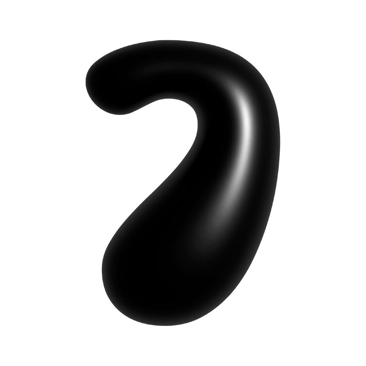 PSD das schwarze 3d-bubble-alphabet nummer 7