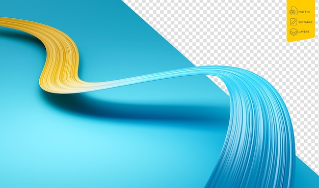 Das Schwenken der Kasachstan-Flagge Band Kasachstan Unabhängigkeitstag Nationaltag 3d-Illustration