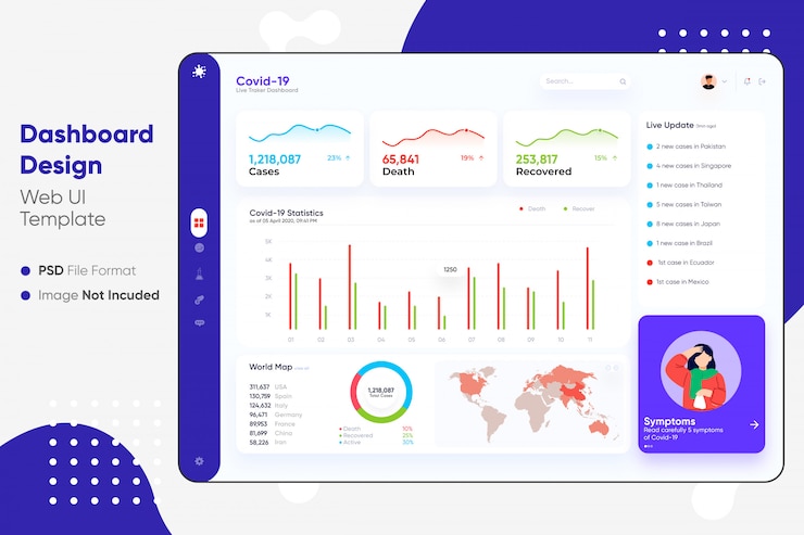 PSD dashboard ui desgin