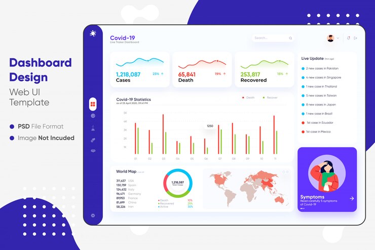 PSD dashboard ui desgin