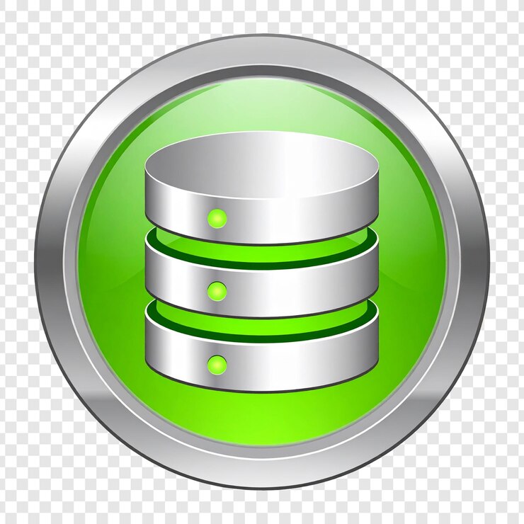 PSD database icon button digital technology illustration