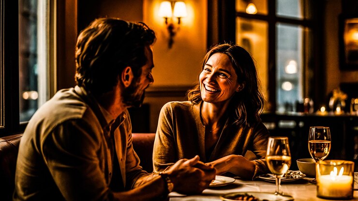 Une date de dîner romantique