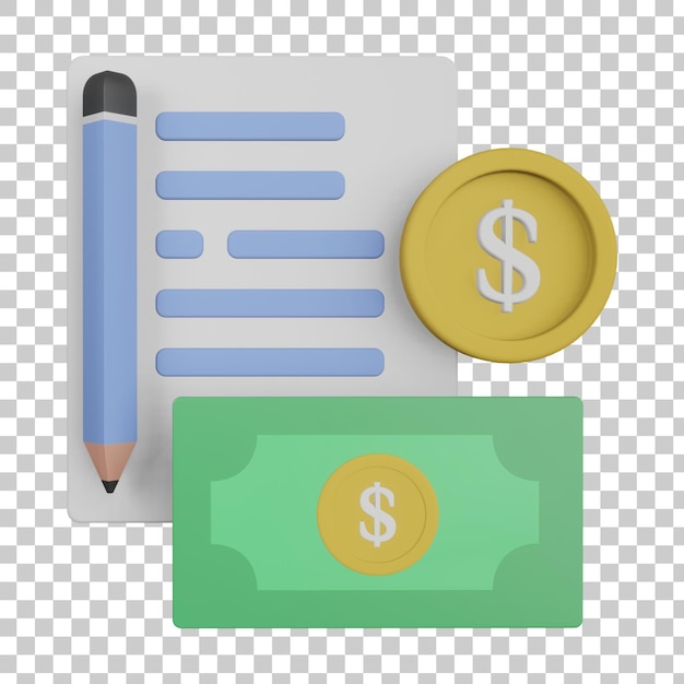 Dateibuchhalter 3D-Illustration