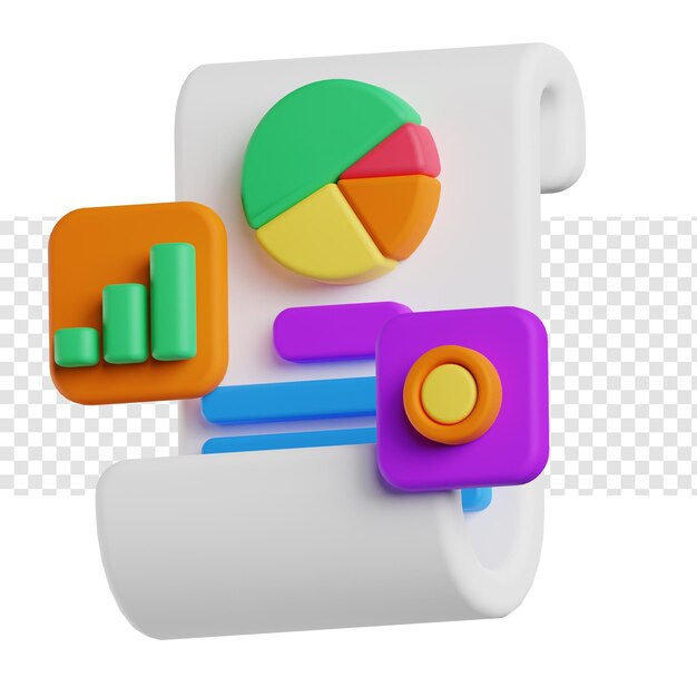 PSD datenanalysediagramm 3d-darstellung