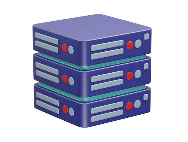 Datenbanksymbol 3D-Darstellung