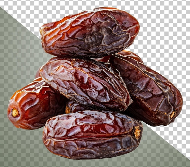 Dati Medjool impilati su bianco tagliato stock png
