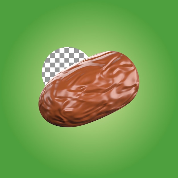 dátiles fruta en 3d ilustración del tema islámico ramadán