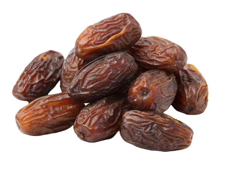 PSD los dátiles secos: una vista de cerca de los dátiles dulces y deliciosos