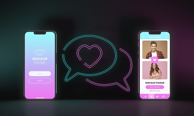 PSD dating-app-konzeptmodell