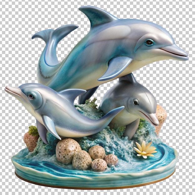 PSD un dauphin avec sa famille
