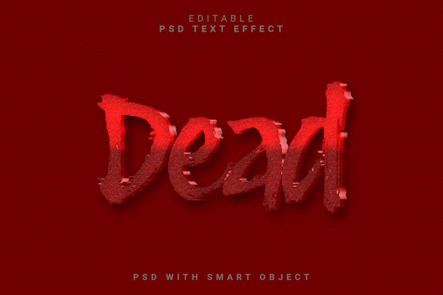 DEAD 3D-Text-Effekt