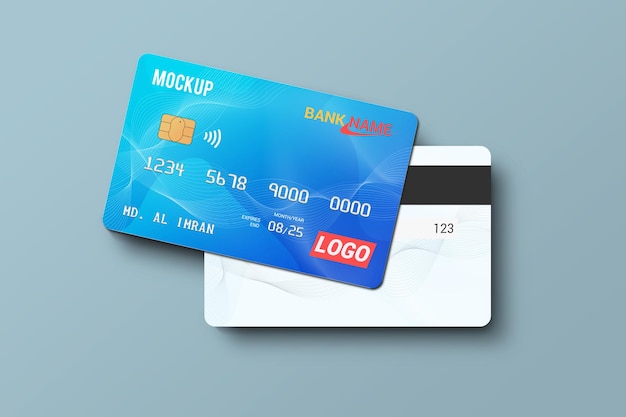 Debitkarten-smartcard-mockup-design