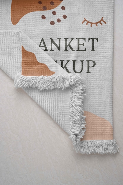 Decken-Mock-up-Design mit organischen Formen