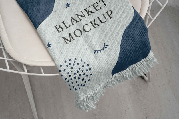 Decken-Mock-up-Design mit organischen Formen