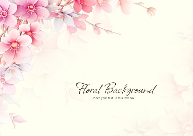 Un décor d'arrière-plan floral rose élégant