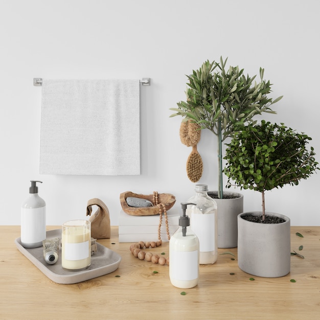 decoração moderna da sala de banho
