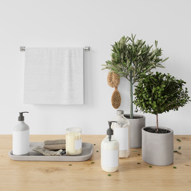 decoração moderna da sala de banho