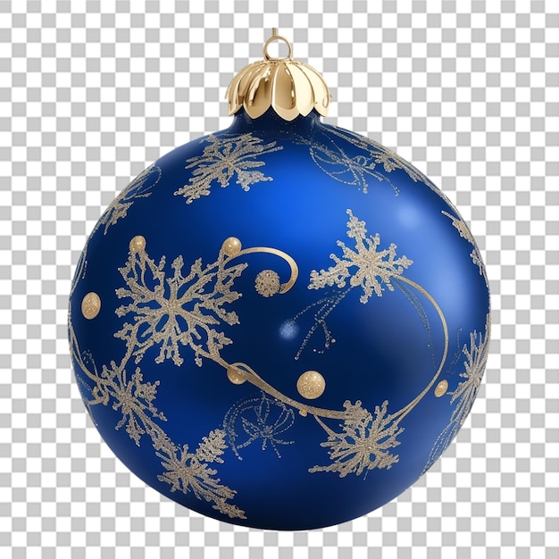 PSD una decoración de bola de adorno de navidad aislada en un fondo transparente