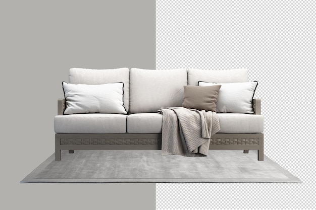 Decoración interior en render 3d