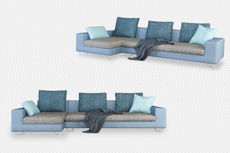 Decoración de interiores ambientada en 3d
