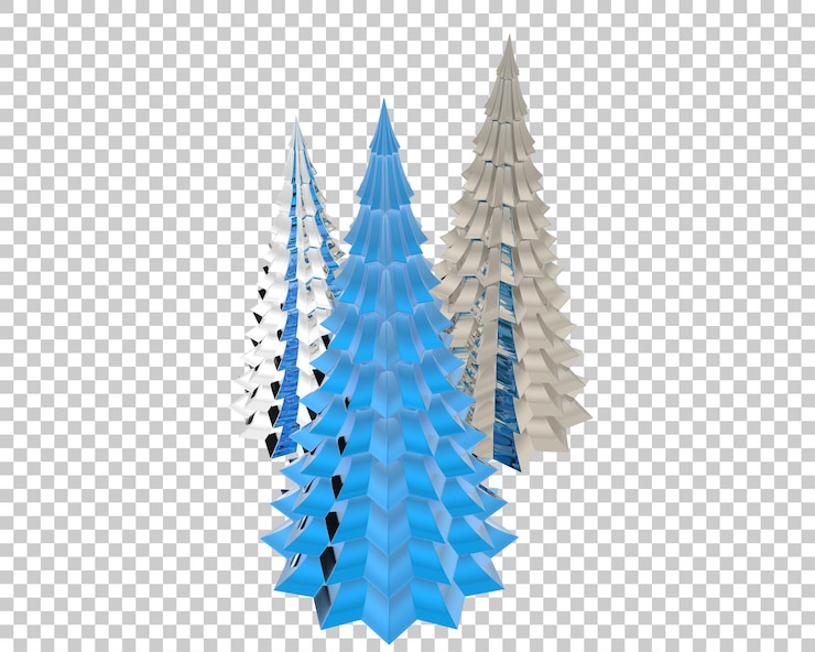 PSD decoración de mesa navideña sobre fondo transparente. representación 3d - ilustración