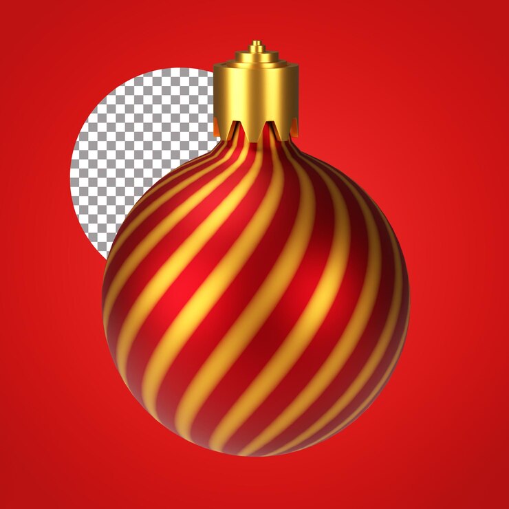 Decoración navideña 3D Render