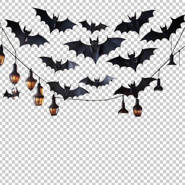 Decorações de morcego de Halloween