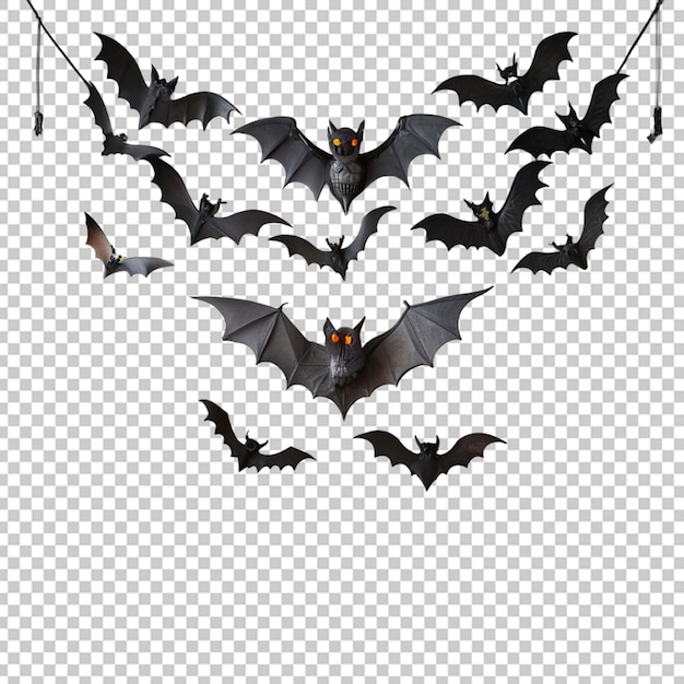 Decorações de morcego de Halloween