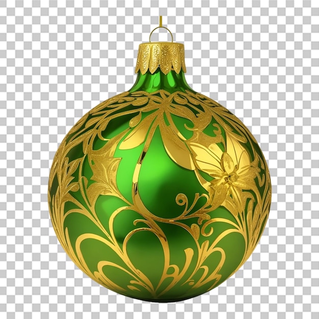 Une Décoration De Boule D'ornement De Noël Isolée Sur Un Fond Transparent