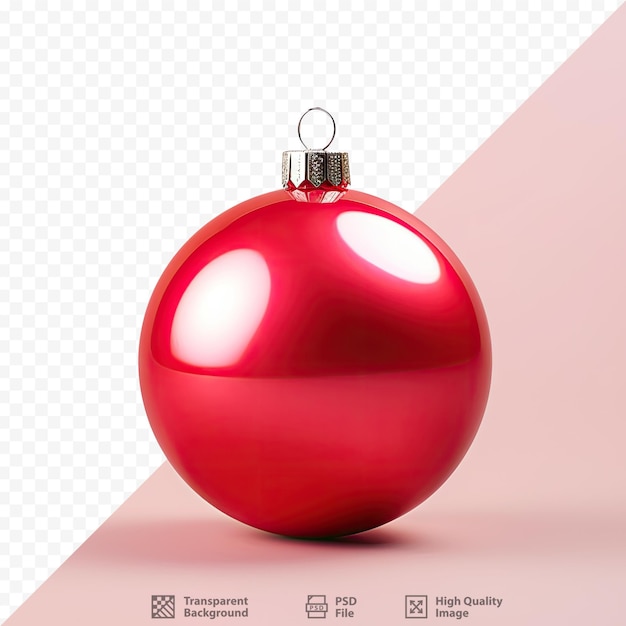 PSD décoration de noël avec fond transparent