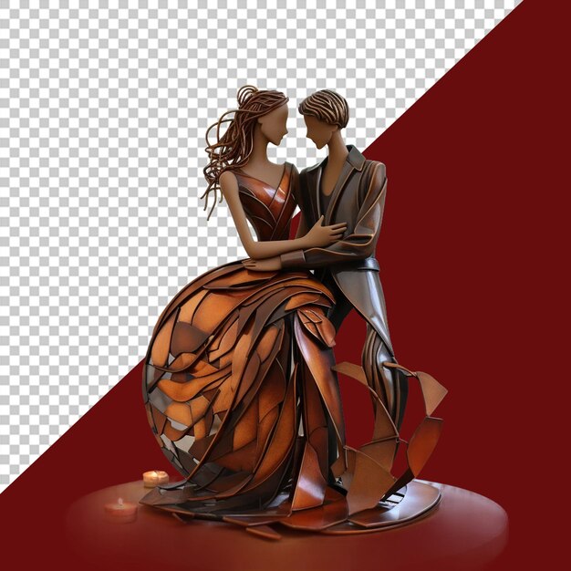 PSD décoration de la saint-valentin illustration png