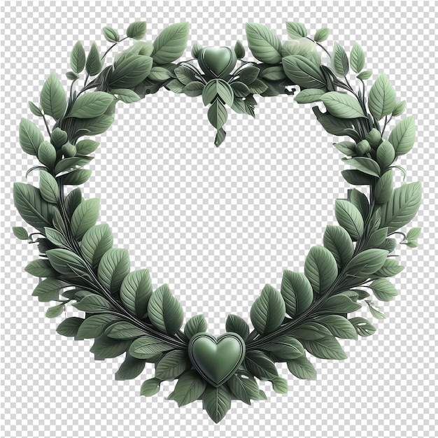 PSD décorative_laurel_wreath_transparent_arrière-plan
