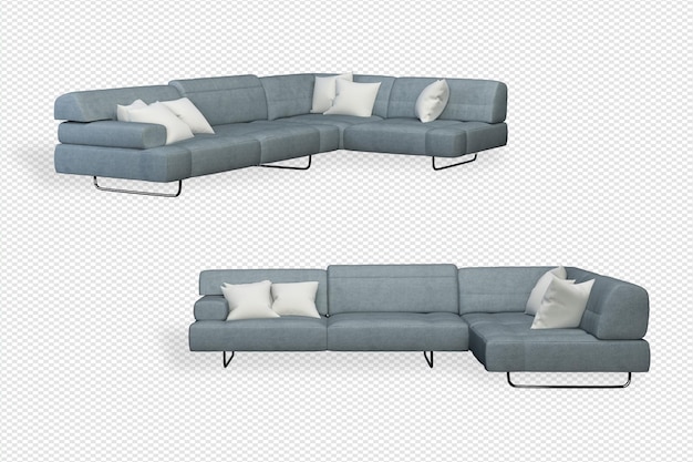 Decorazione d'interni ambientata in 3d