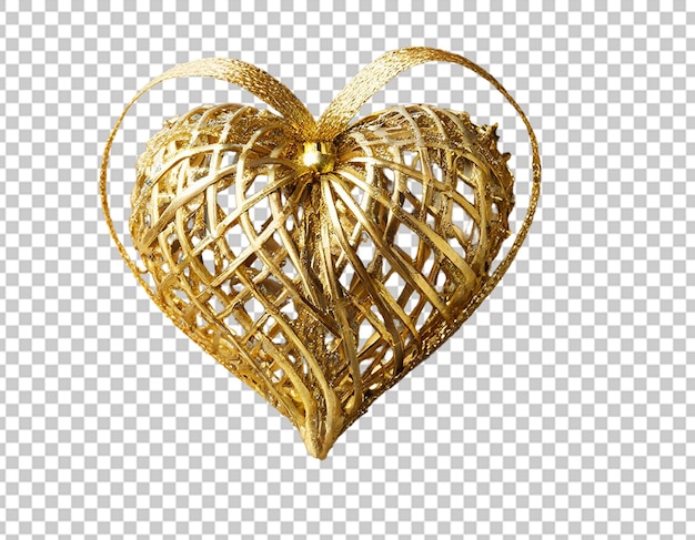 Decorazione d'oro cuore